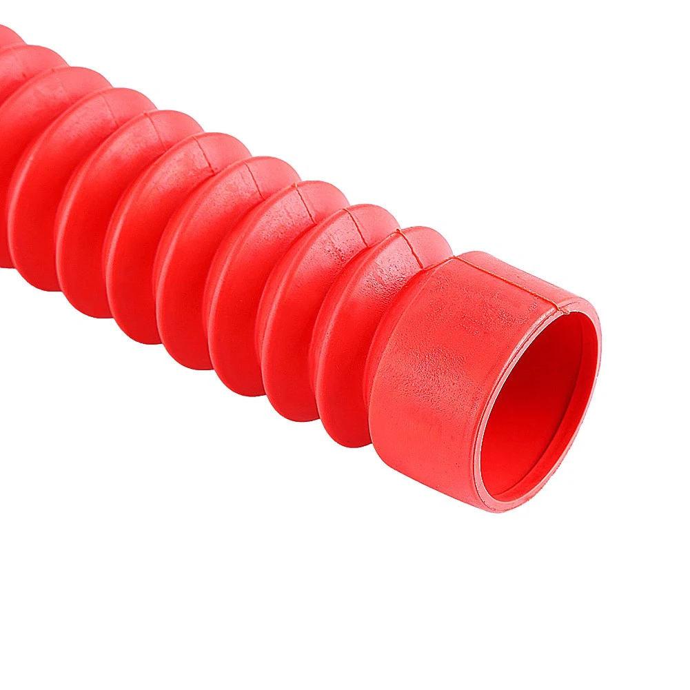 205x42mm Motorcycle Front Fork Cover Gaiters Gators Boots Shock Damping Dust Cover Red