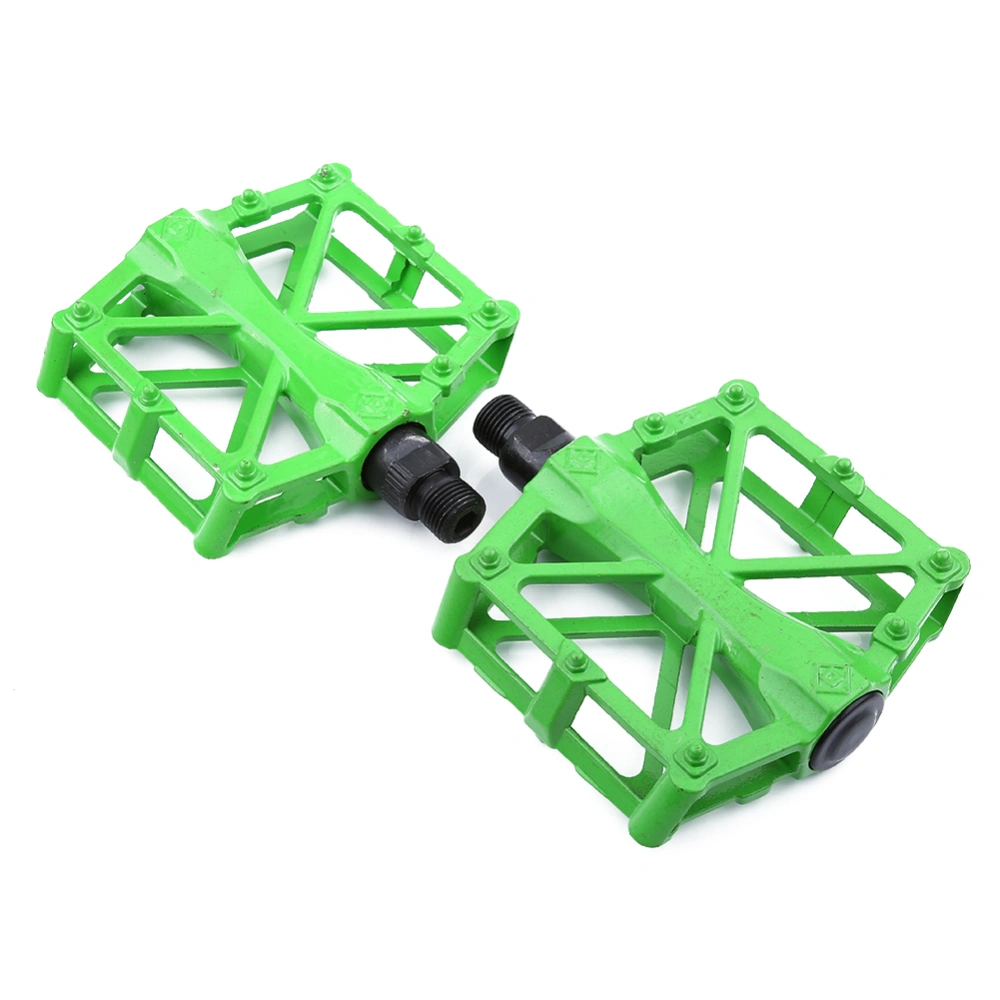 Mountain Road Bike Pedals Lightweight Aluminium Sealed Bearing Bicycle Pedal (green)