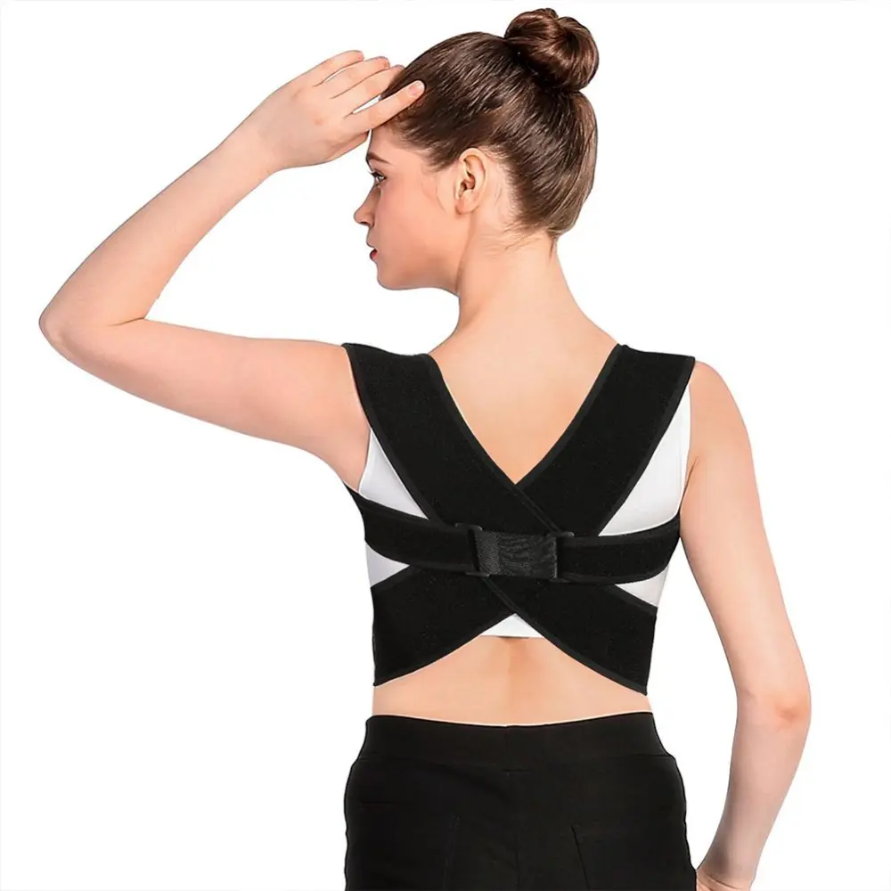 Adjustable Posture Corrector Upper Back Shoulder Lumbar Waist Support Belt for Men and Women