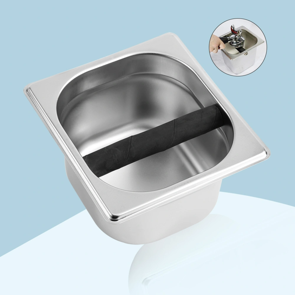 Stainless Steel Holder Container Knock Box Tool Accessory for Professional Coffee Maker Machine