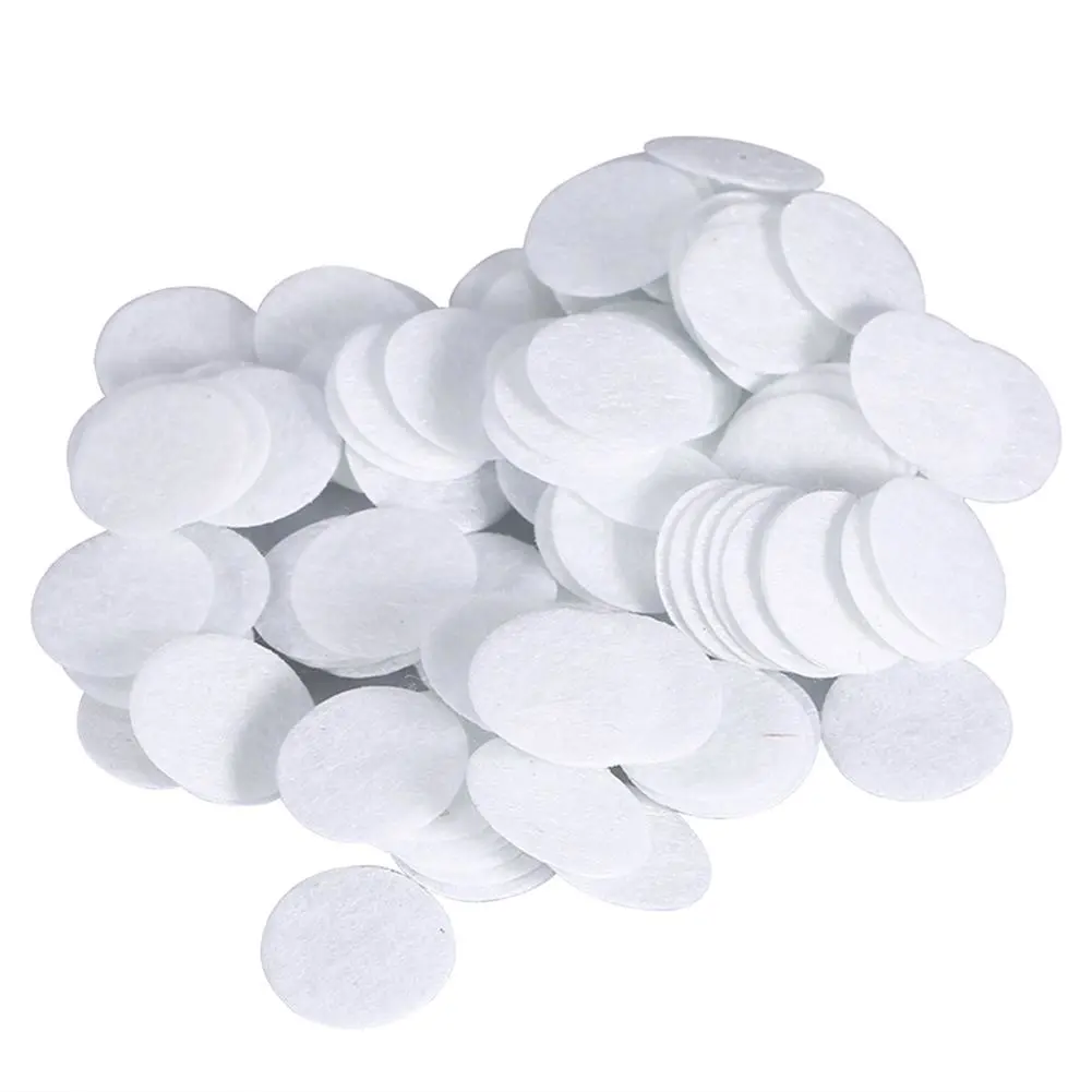 100pcs New Cotton Filter Round Filtering Pads For Blackhead Removal Beauty Machine (15mm)