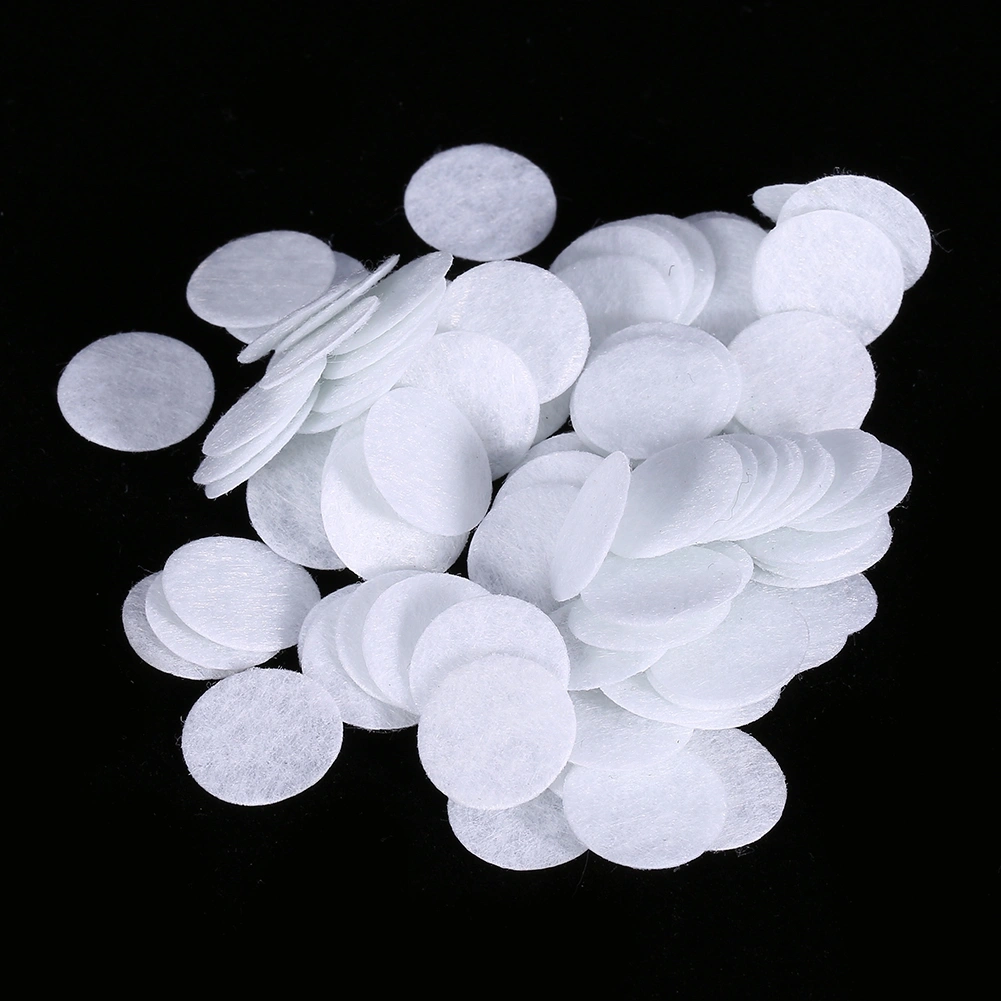 100pcs New Cotton Filter Round Filtering Pads For Blackhead Removal Beauty Machine (15mm)