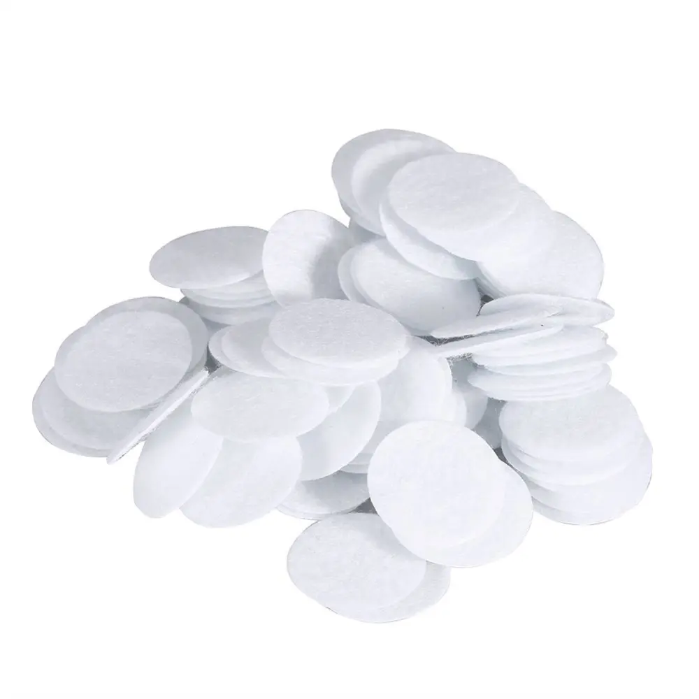 100pcs New Cotton Filter Round Filtering Pads For Blackhead Removal Beauty Machine (20mm)