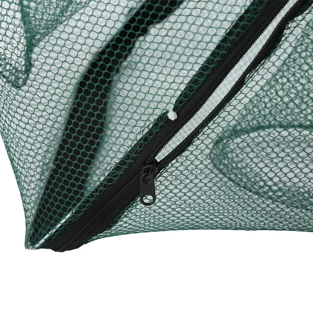 Fishing Net Trap Shrimp Catching Cage Nylon Crab Lobster Automatic Fishing Net Cast (6 Holes)