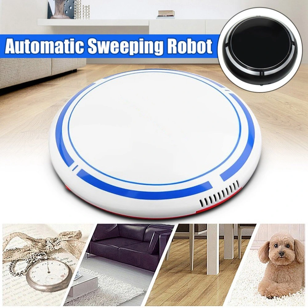 USB Rechargeable Smart Automatic Robotic Household Floor Cleaner Dust Sweeping Machine White