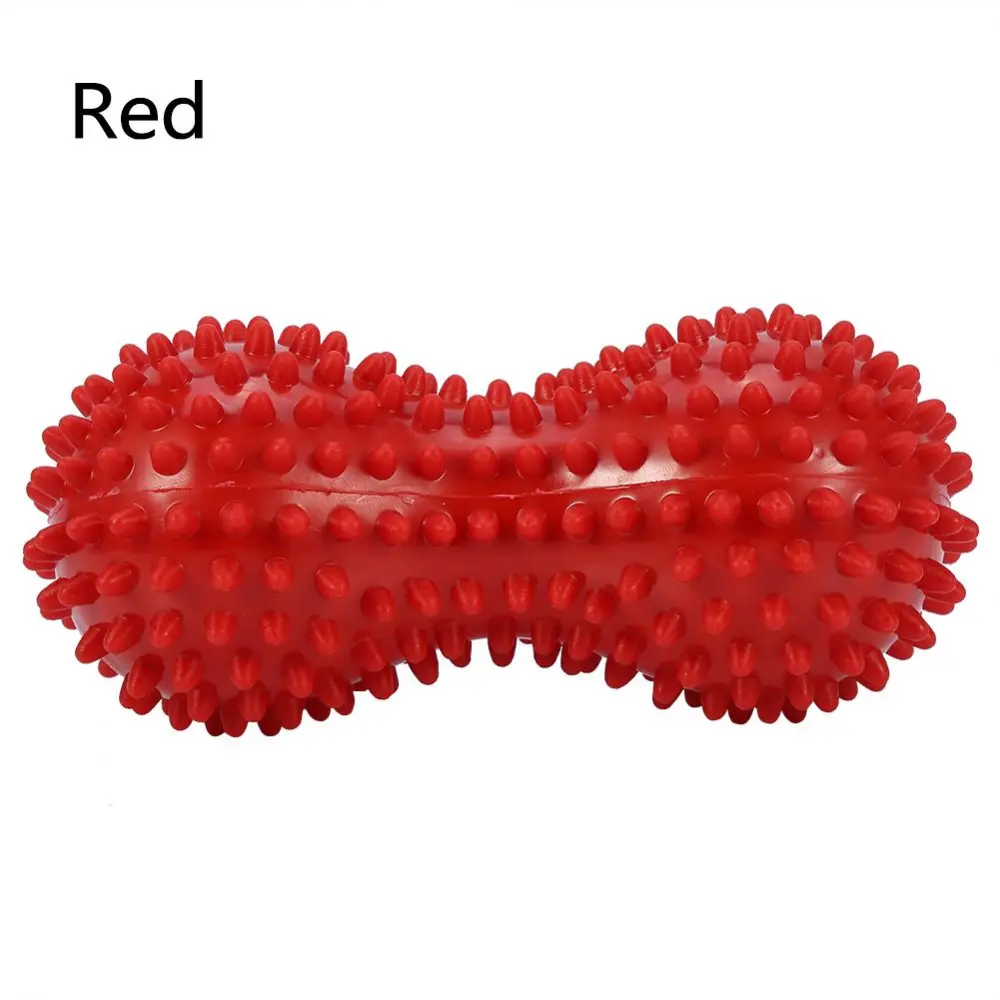 Spiky Massage Ball Fitness Exercise Mobility Peanut Ball Pain Muscle Steess Relief Red