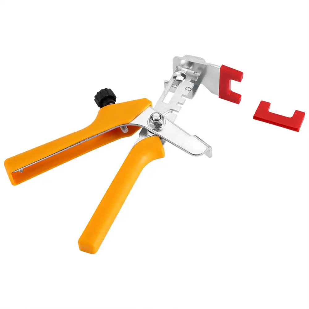 1pc Floor Pliers Tiling Locator Tile Leveling System Ceramic Tiles Installation Tool(Yellow)