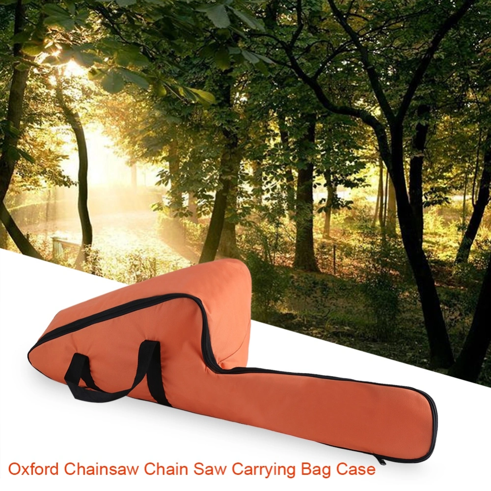 Portable Orange Oxford Chainsaw Carrying Bag Case Protective Storage Bags Holder