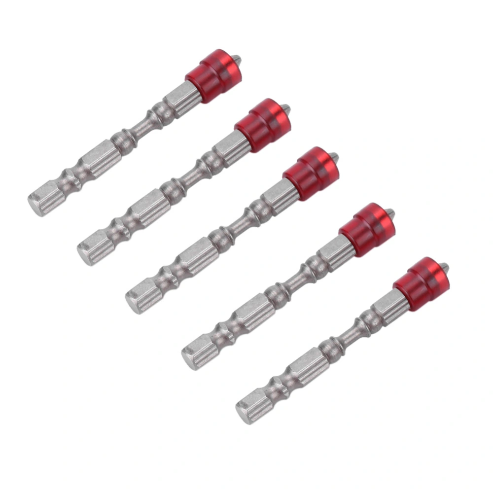 Magnetic Cross Head PH2 Screwdriver Bits Set for Drywall Screws 1/4inch Shank (Red)