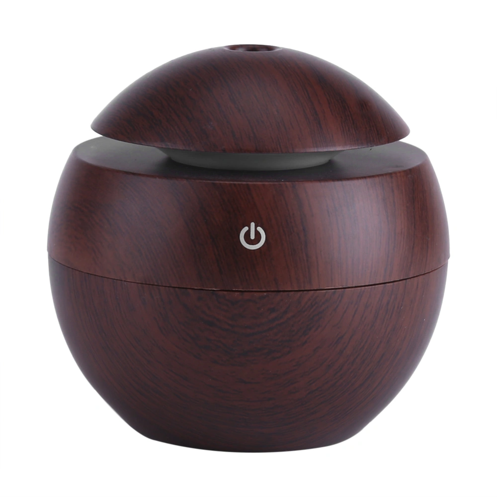 USB Essential LED Touch Aroma Ultrasonic Humidifier Oil Diffuser Air Purifier Brown