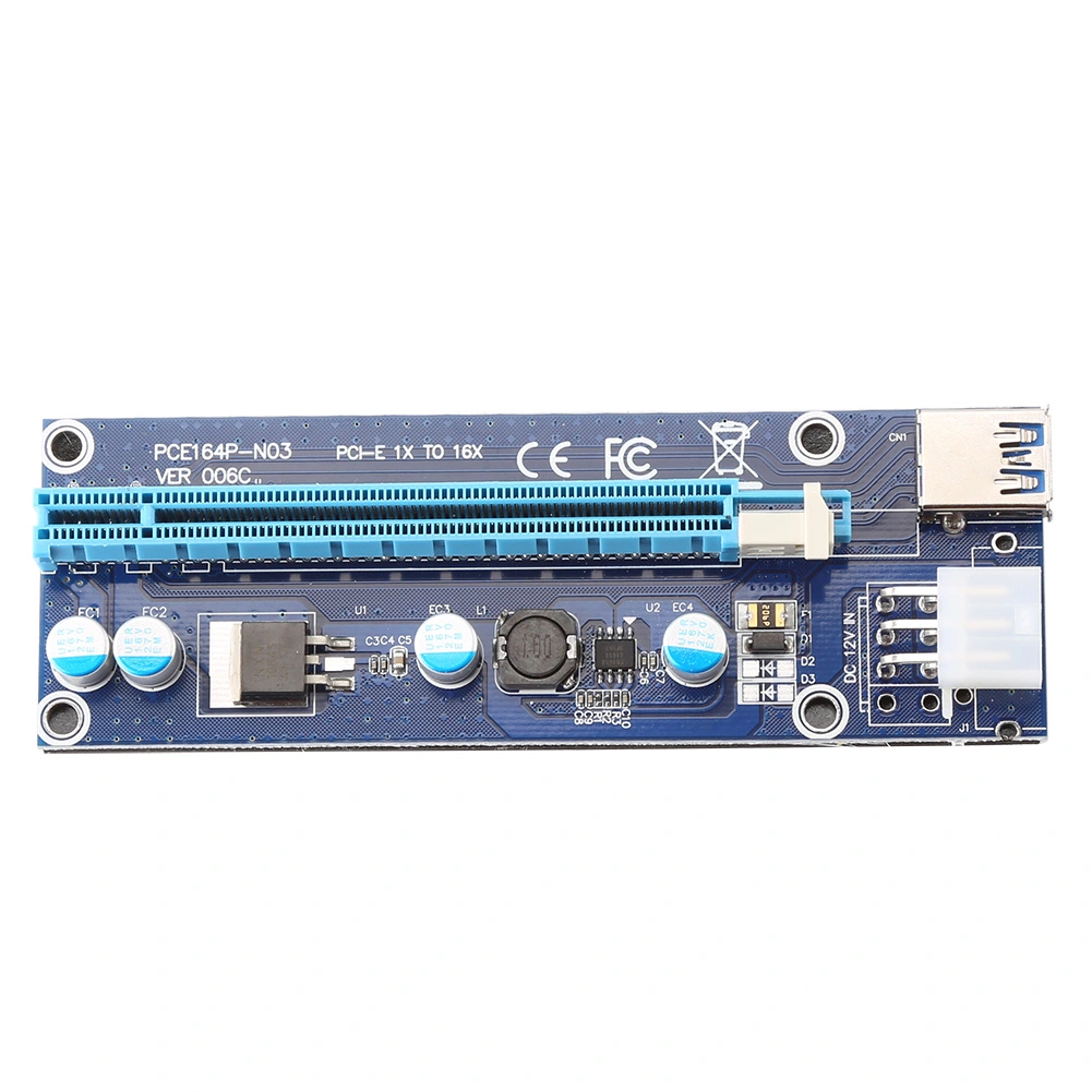 PCI-E PCI E Express 1x to 16x Graphics Card Riser Extender Adapter For Miner Machine