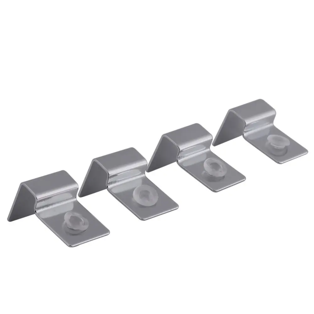 4PCS/Set Stainless Steel Aquarium Fish Tank Glass Cover Clip Support Holder(8mm)