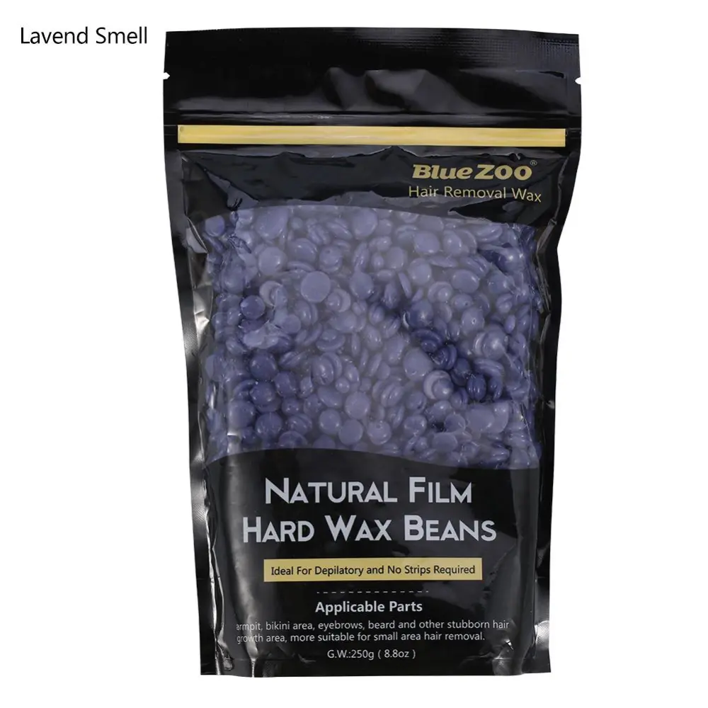 Blue Zoo 250g Natural Film Body Hair Removal Hard Wax Beans Depilatory Wax (Lavender Smell)