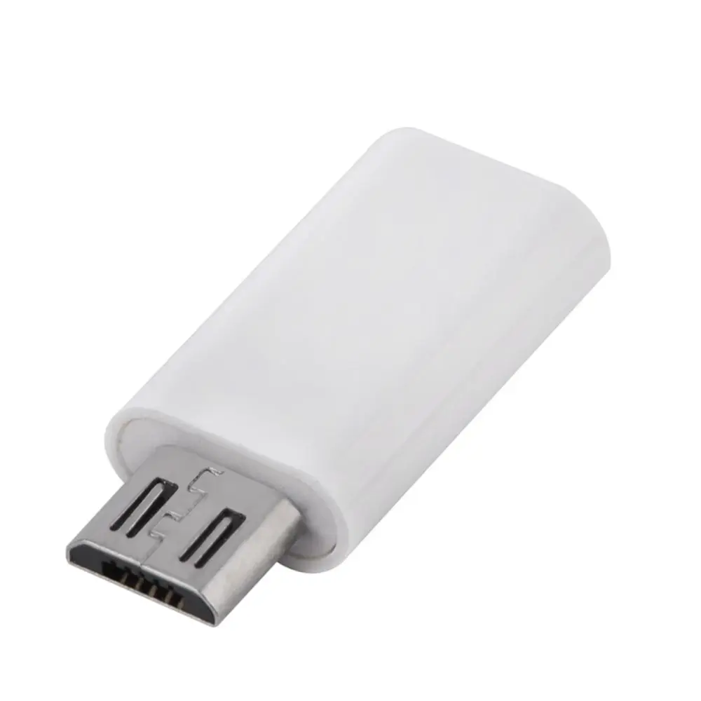 Micro USB Male to USB 3.0 Type-C Female Adapter Converter Sync & Charging for Android (White)