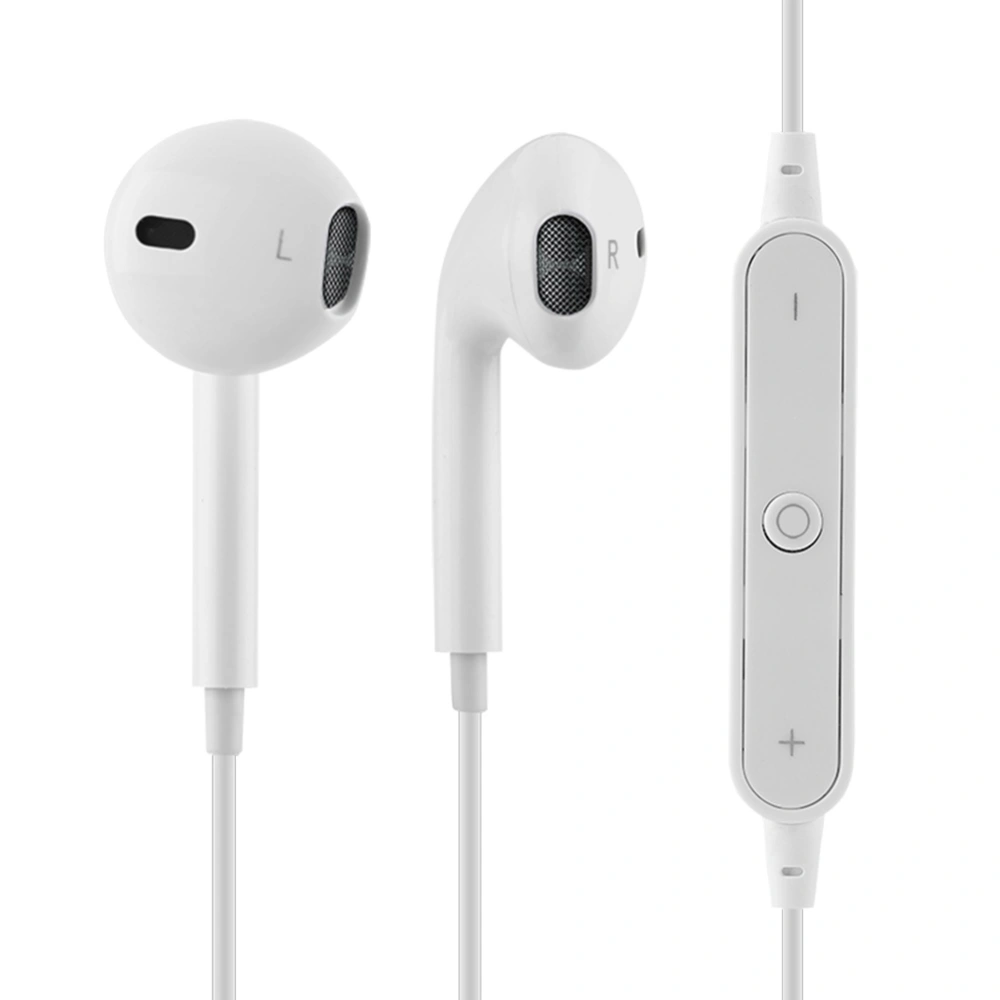 Bluetooth Wireless In-Ear Earbuds Headphones Heavy Bass Noise Isolating HiFi Earphones (White)