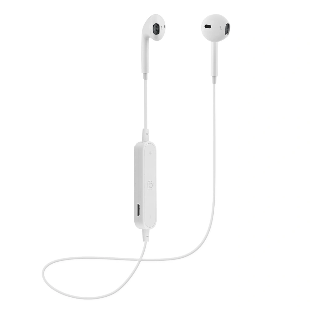 Bluetooth Wireless In-Ear Earbuds Headphones Heavy Bass Noise Isolating HiFi Earphones (White)