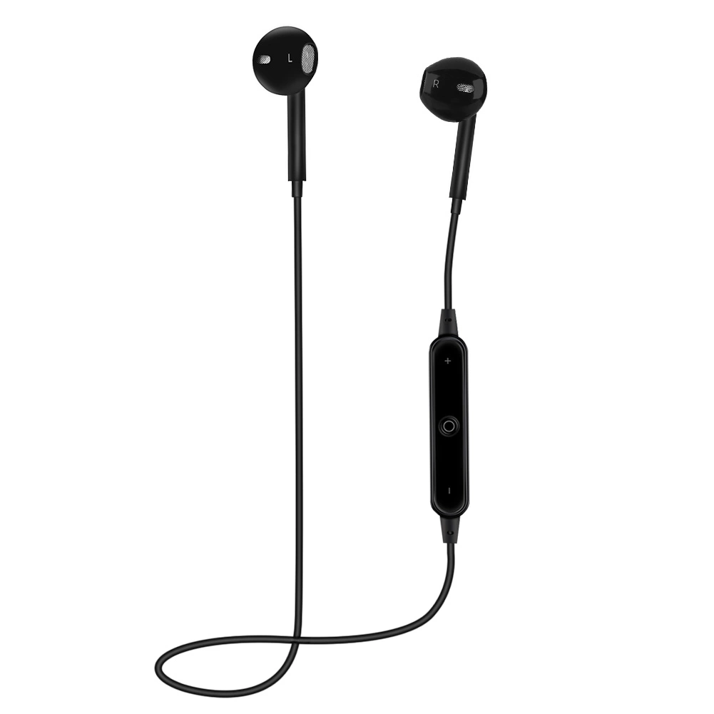 Bluetooth Wireless In-Ear Earbuds Headphones Heavy Bass Noise Isolating HiFi Earphones (Black)