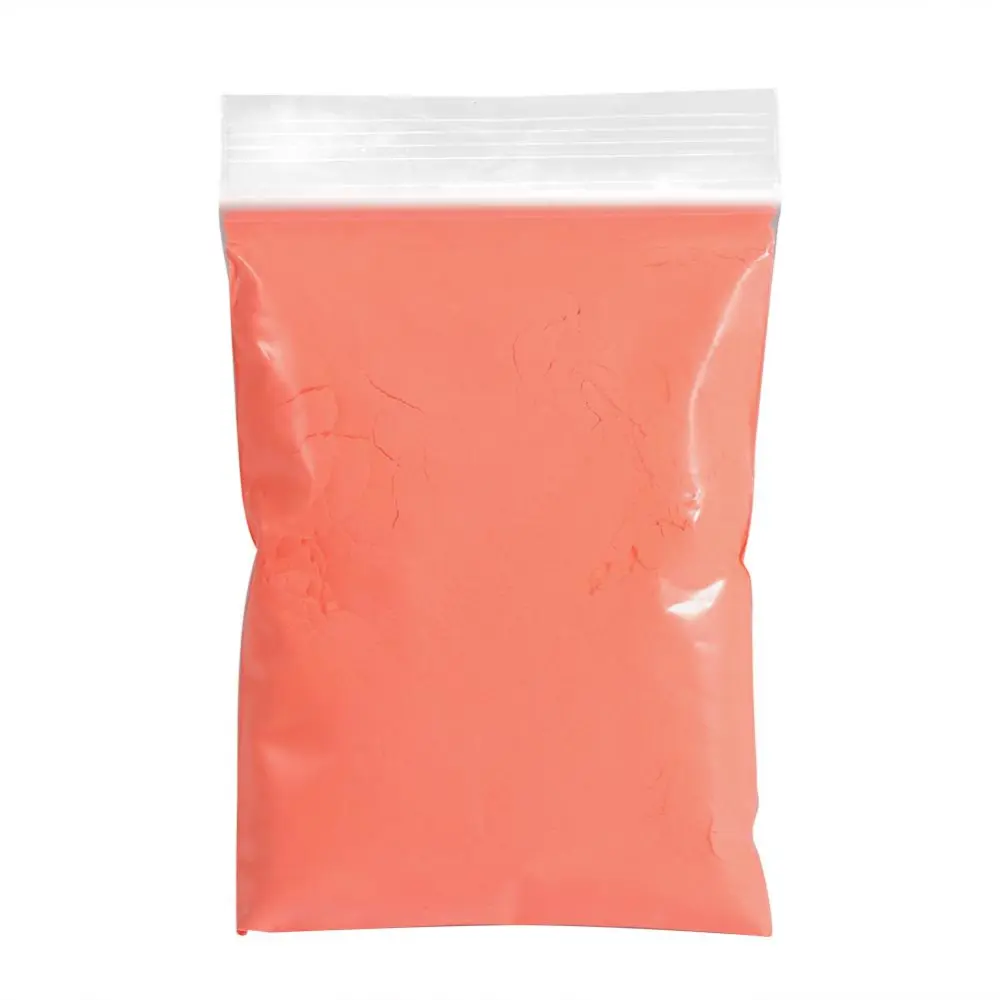 Color Photoluminescent Powder Fluorescent For Nail Art Paint Printing Salmon Pink