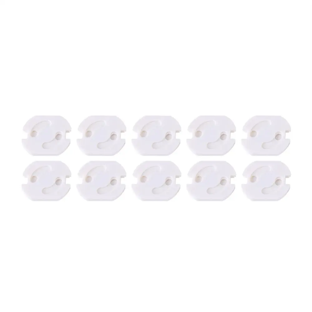 10Pcs EU Plug Socket Electrical Outlet Rotated Cover Anti Electric Shock Safety Guard