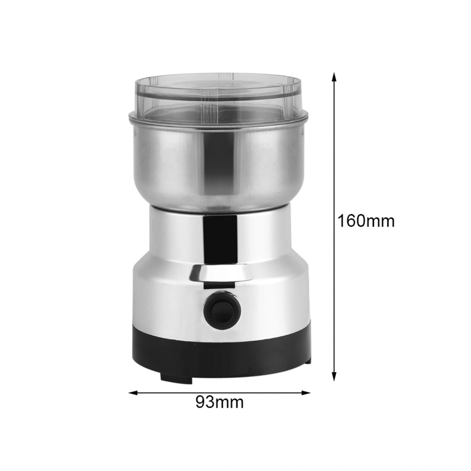 220V Electric Stainless Steel Grinding Coffee Bean Milling Machine Home Office