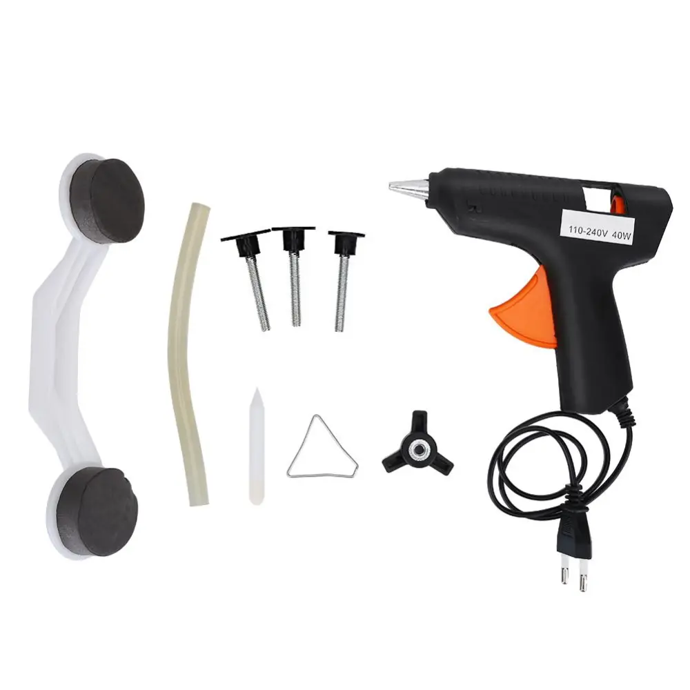 Auto Car Dent Repair Removal Puller Tool Kit Glue Gun with Hot Melt Adhesives