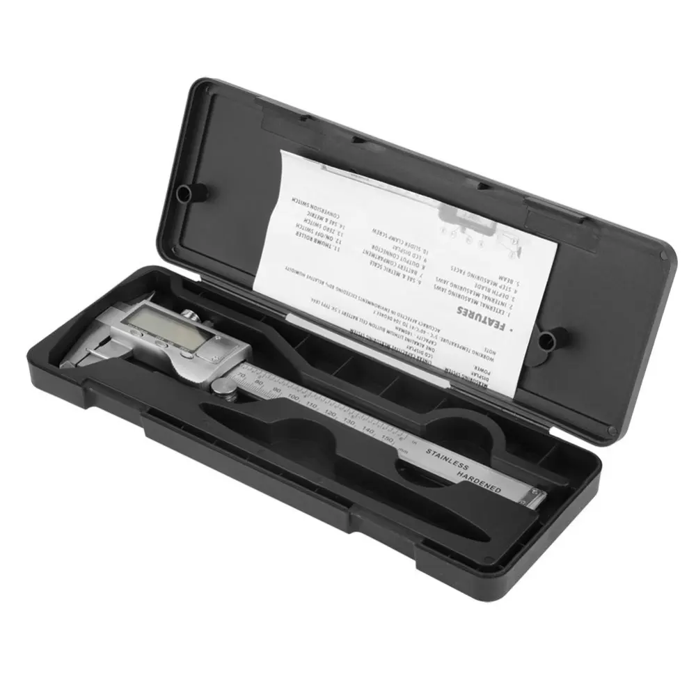 Electronic Digital Vernier Caliper HURRISE Auto Off Featured Stainless Steel Body Measuring Gau