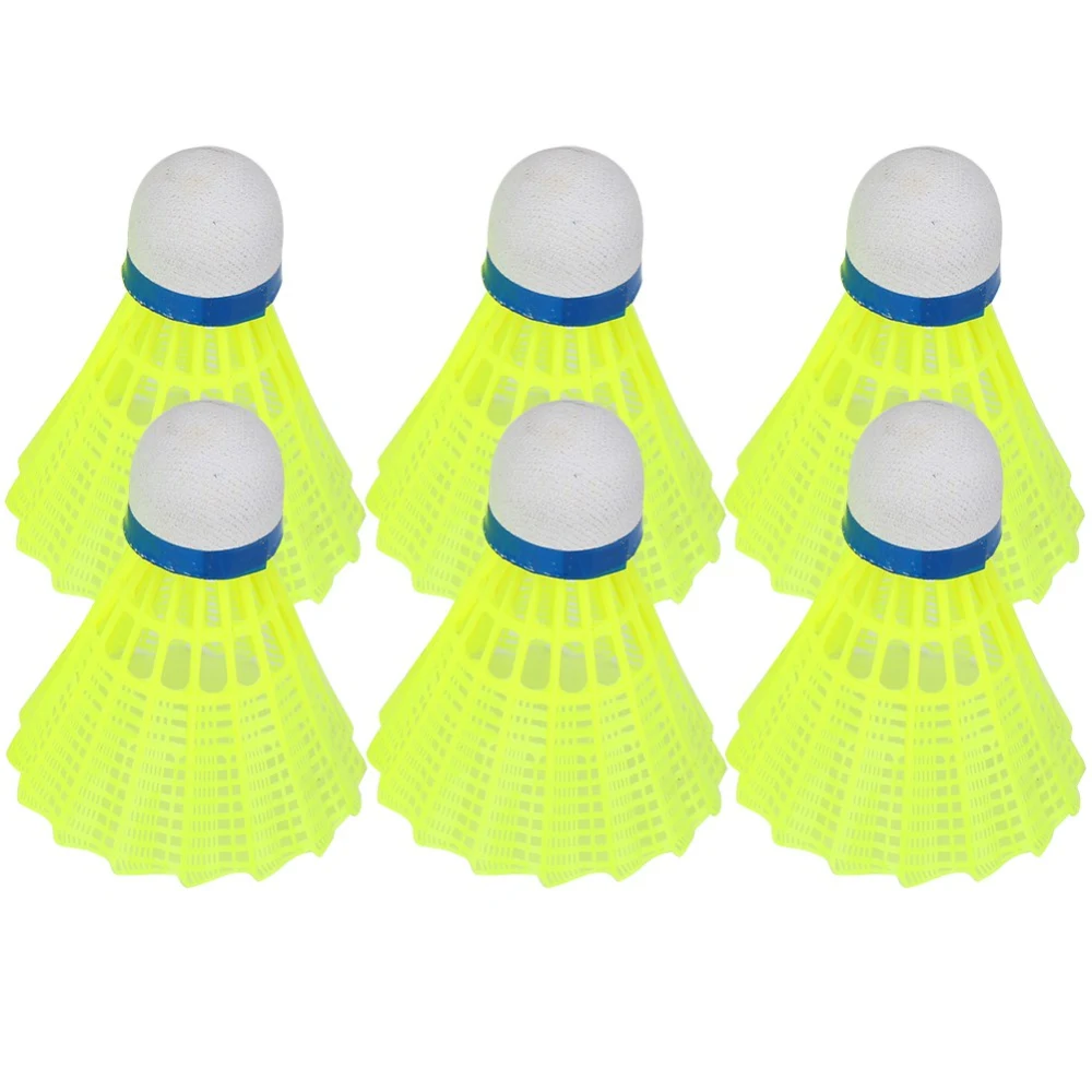 6Pcs/Set Professional Nylon Badminton Ball Shuttlecock Outdoor Sports Training Accessory