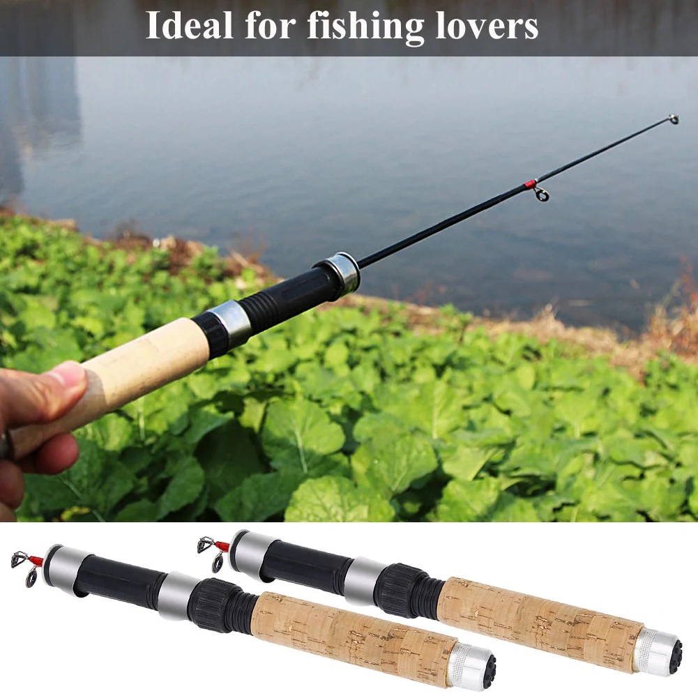 Winter Lightweight Mini Portable Telescopic Travel Fishing Rod Pole Tackle Accessory