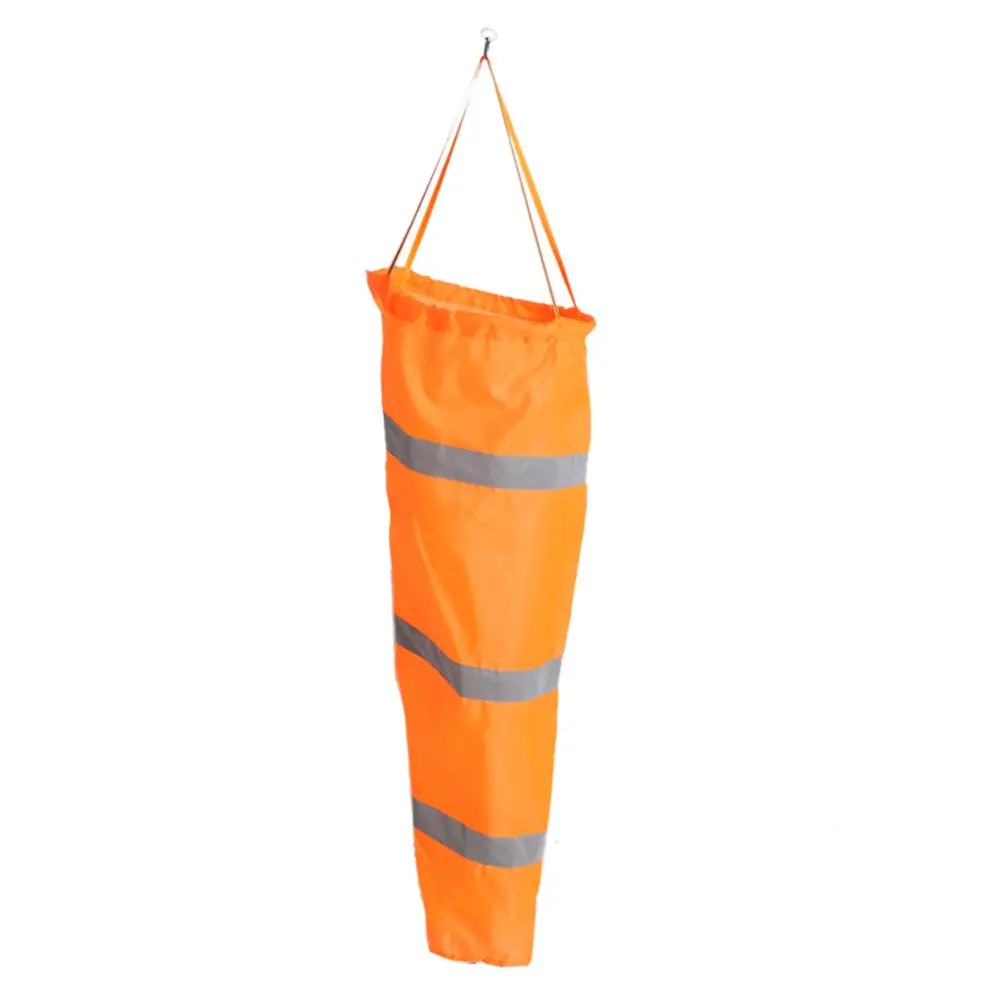 Noctilucent Airport Aviation Waterproof Windsock Reflective Strips Wind Measurement Bag L 150cm