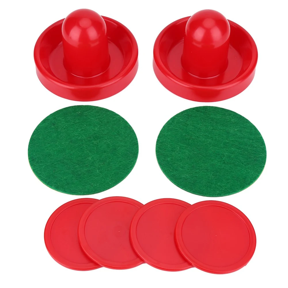 Plastic Lightweight Goalies Ice Hockey Pushers Pucks Set Replacement for Tables Game (L)