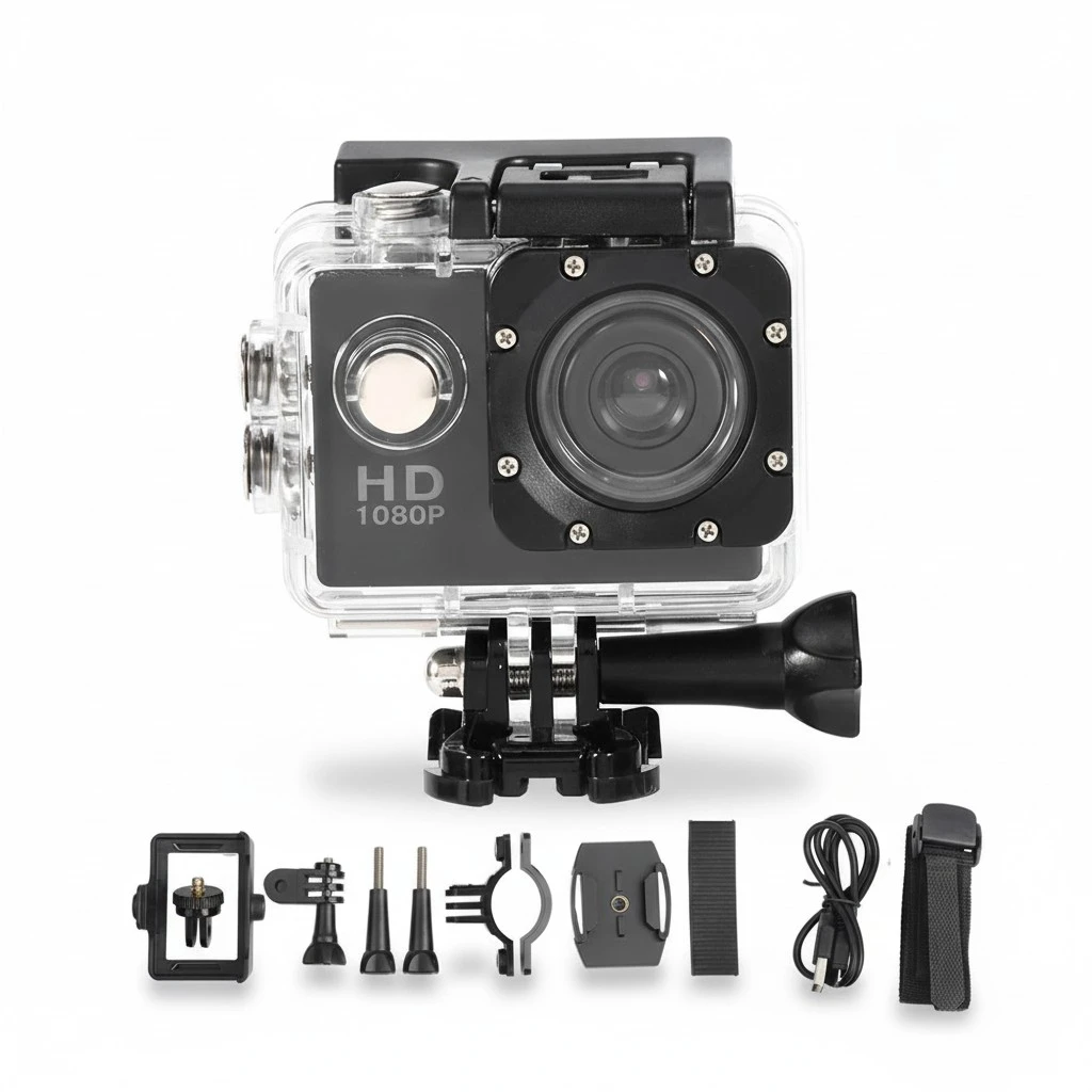 Waterproof Outdoor Cycling Sports Mini DV Action Camera Camcorder (Black)