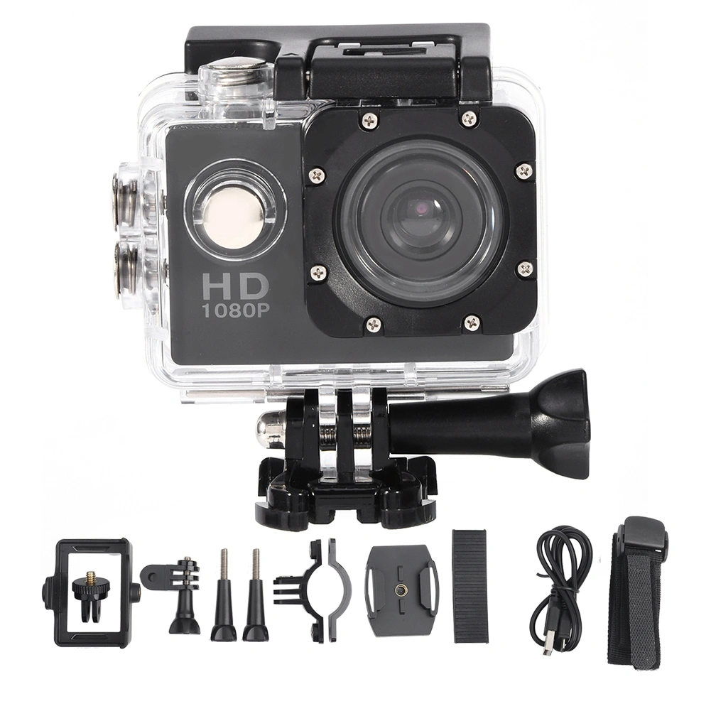 Waterproof Outdoor Cycling Sports Mini DV Action Camera Camcorder (Black)