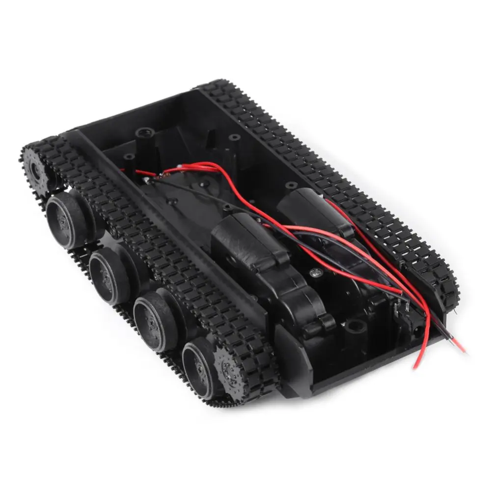 Lightweight Shock Absorbed Plastic Tank Chassis DIY Kit with 130 Motor 3V-7V