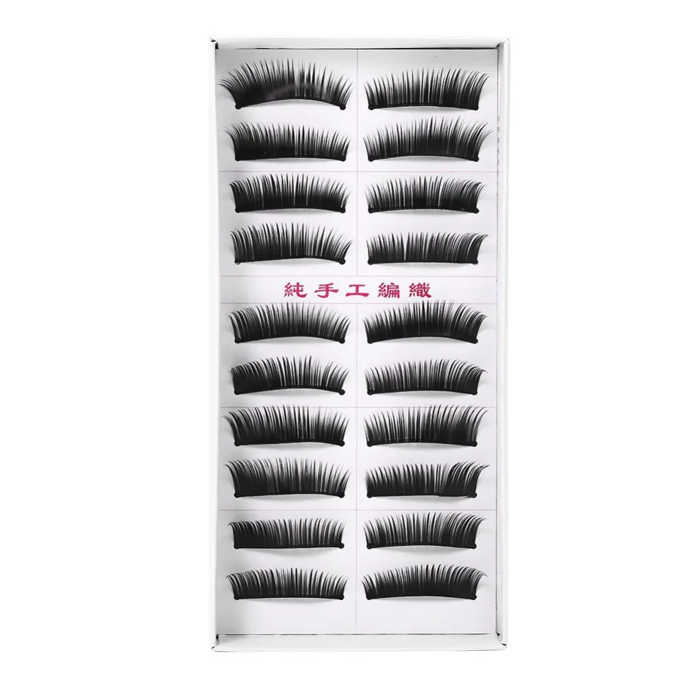 20pcs Natural False Eyelashes Dense Thick Eye Lashes Extension Makeup Tool #8