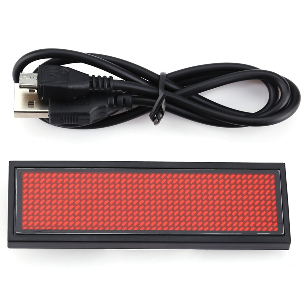 110-240V RED LED Scrolling Sign/Name Badge/Message Tag Display Board