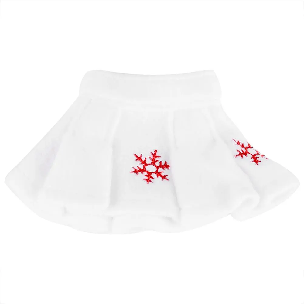 Soft Lovely White Snowflake Skirt for Girl Elf on the Shelf Christmas Decoration Xmas Gifts