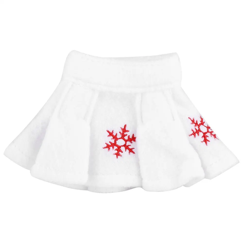 Soft Lovely White Snowflake Skirt for Girl Elf on the Shelf Christmas Decoration Xmas Gifts