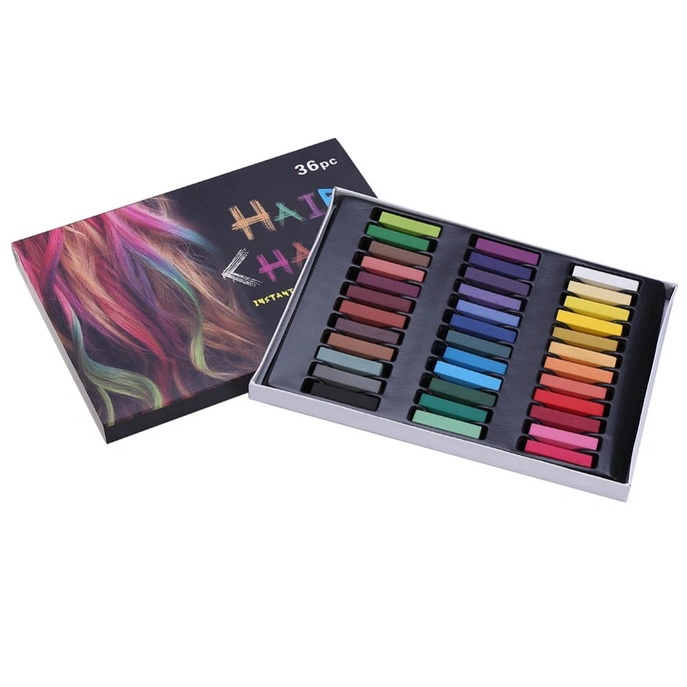 OHICO 36 Colors Hair Dye Chalk Temporary Instant Hair Color Non-toxic Soft Pastel Kit Wash Out