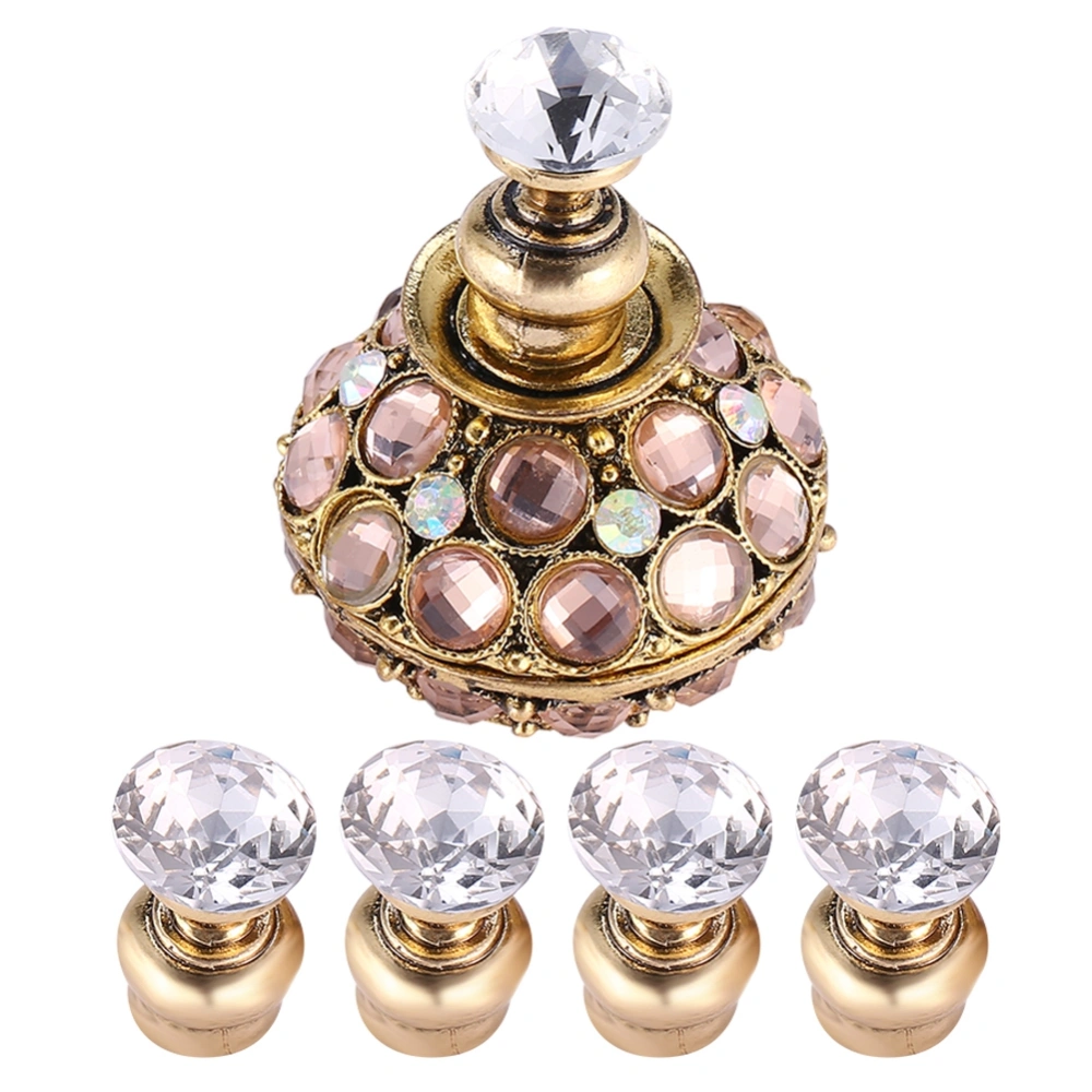 Magnetic Nail Tip Practice Stand Base Lotus Holder Nail Art Display Manicure Tools (Gold)