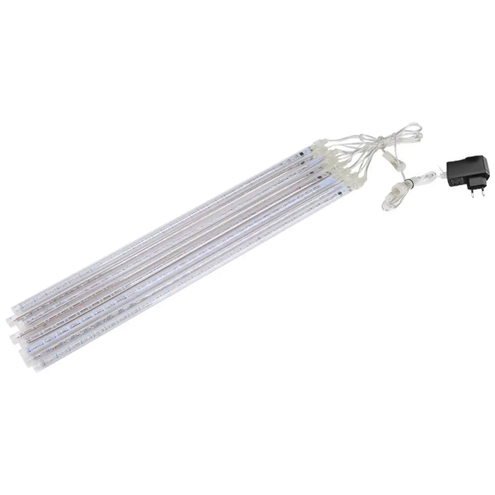 Waterproof 50cm 240 LED Light Bulbs 8 Tubes for Christmas Holiday Outdoor Decor Pure White