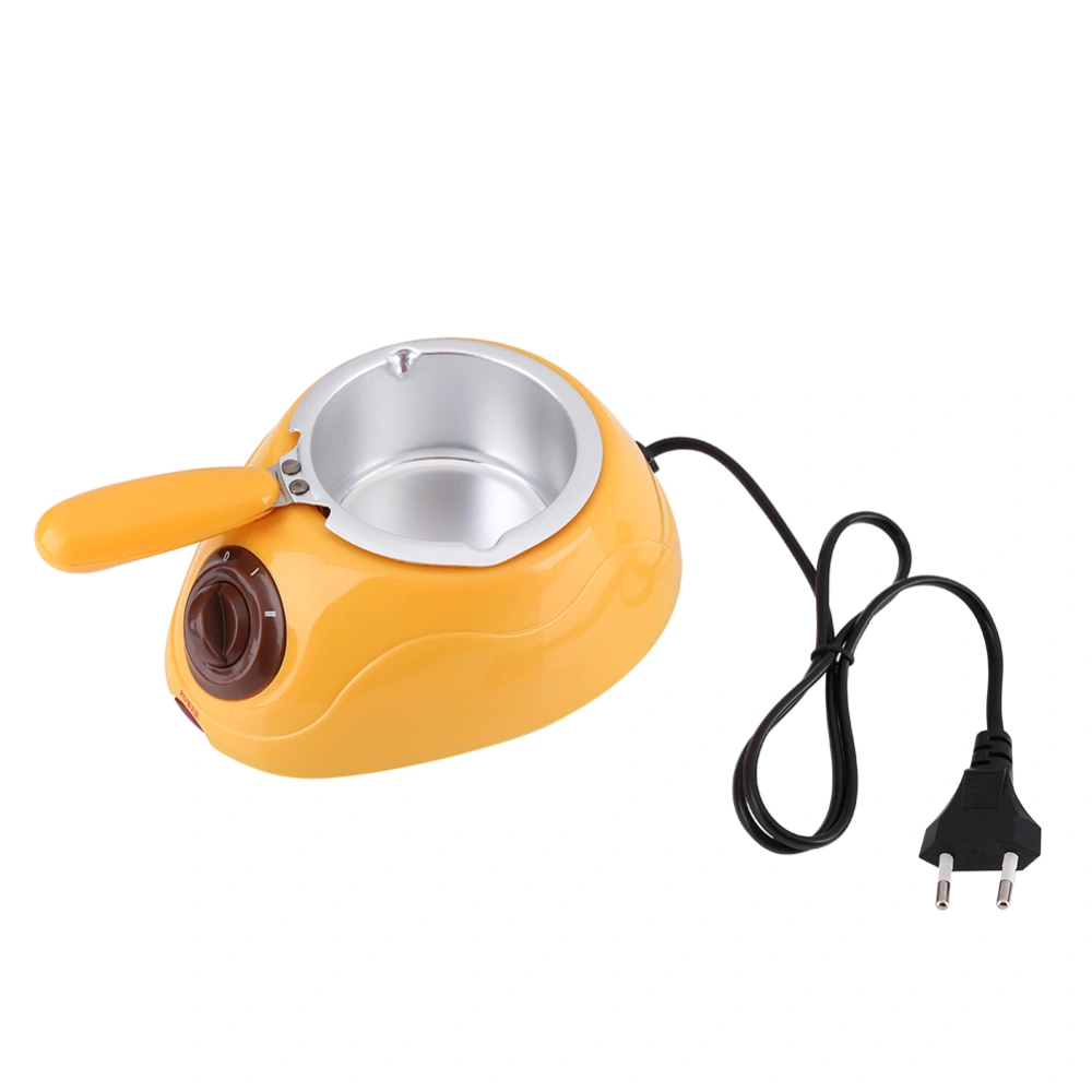 Electric Chocolate Candy Melting Pot Melter Machine Kitchen Tool with DIY Mould Set (Yellow)