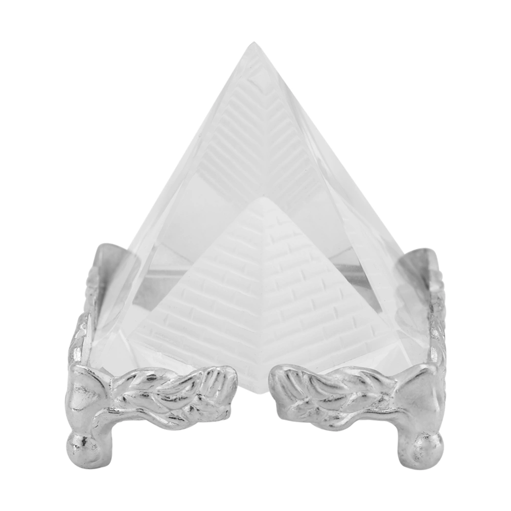 Creative Crystal Pyramid Quartz Stone Carving Figurine Home Decoration