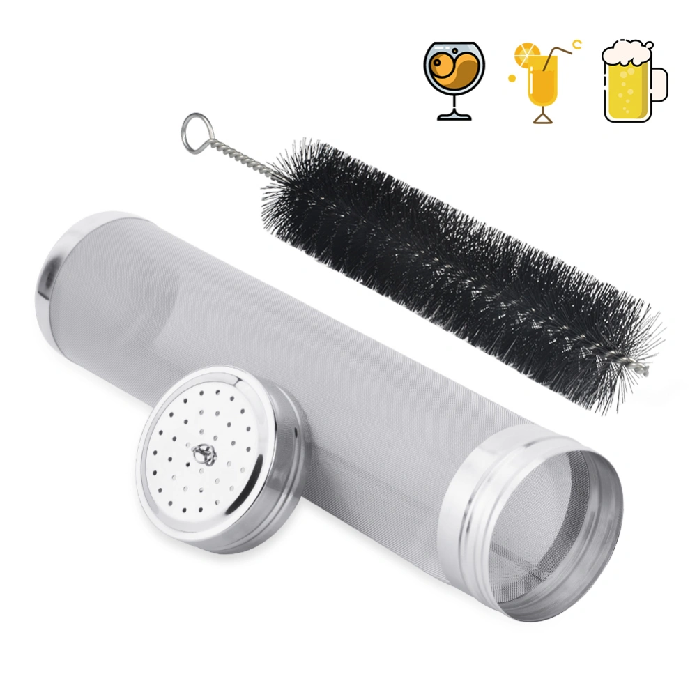 304 Stainless Steel Beer Brewing Mesh Filter With Cleaning Brush Juice Wine Making Filters for