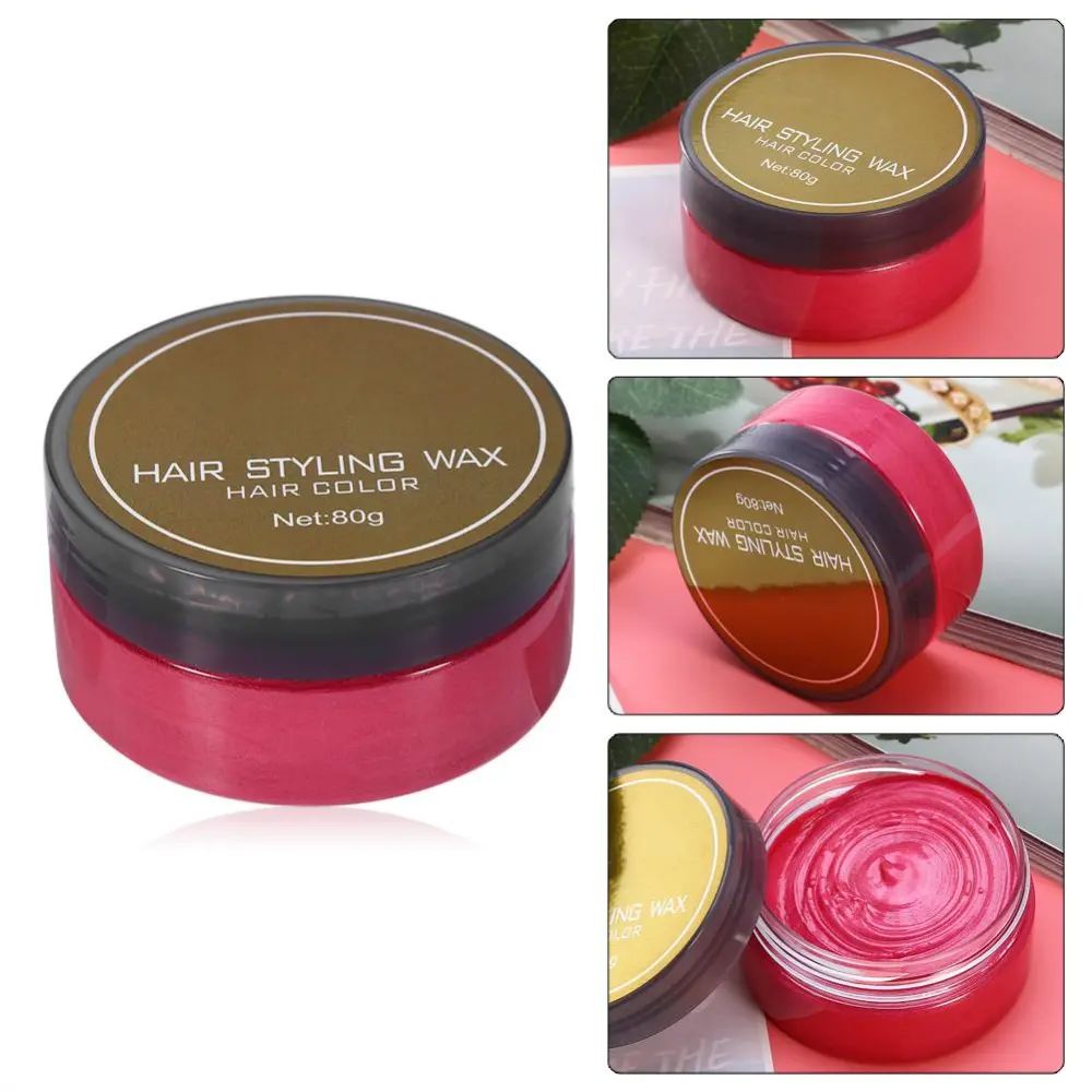 Hair Color Wax Disposable Hairstyle Styling Modeling Hair Coloring Wax Hair Dye Cream Red