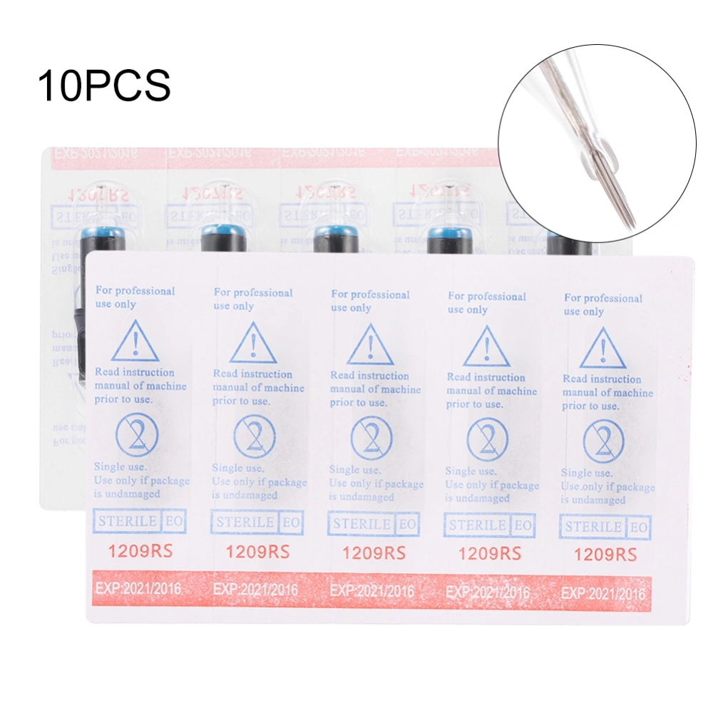 10pcs Disposable Semi Permanent Tattoo Cartridge Needles RL/RM/M1/RS for Makeup Machine 9RS