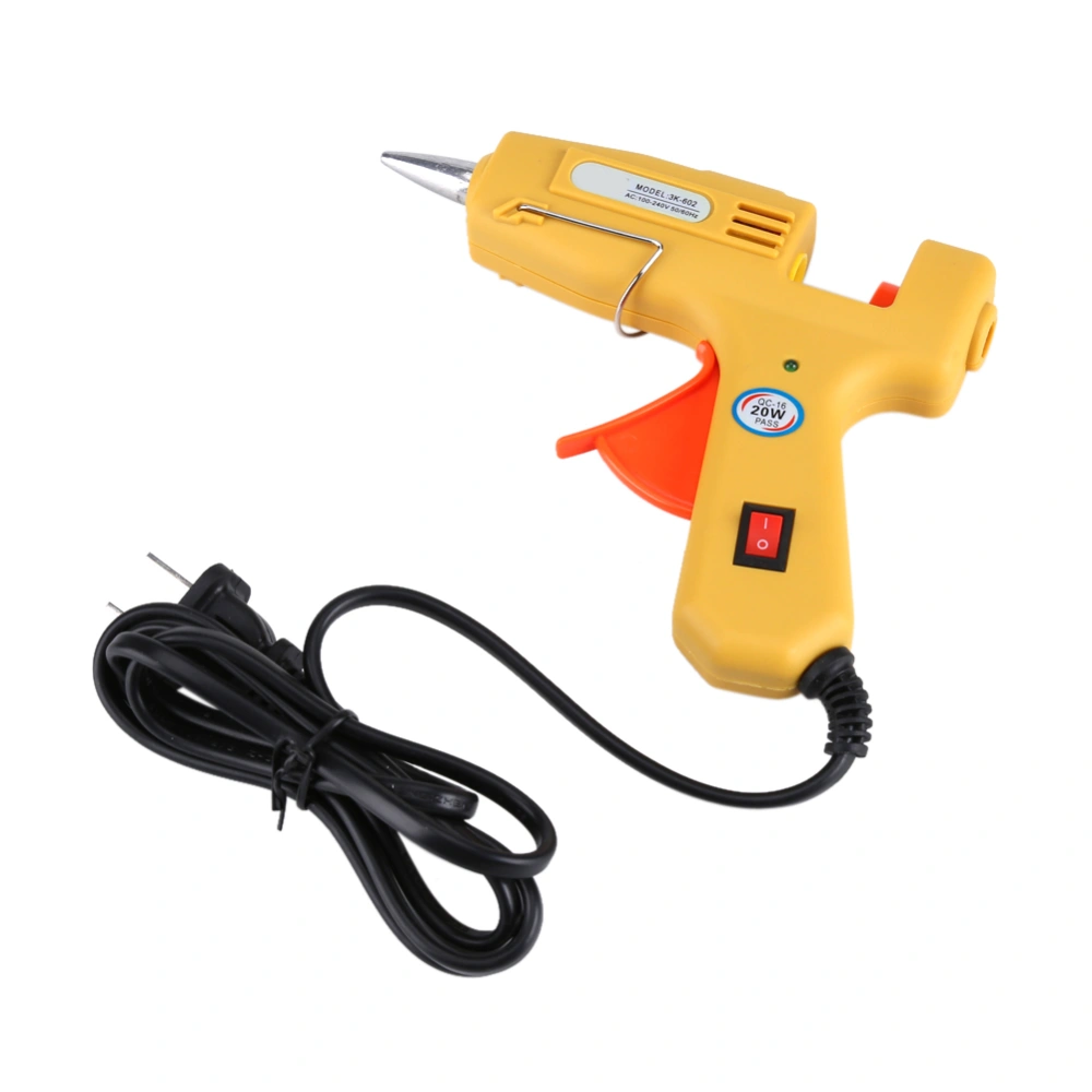 100-240V 20W High Temperature Hot Melt Glue Gun with On/Off Switch Control Repair Tool