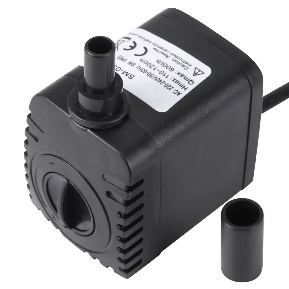 Mini Ultra-Quiet Submersible Water Pump Fish Pond Aquarium Tank Fountain UK (220V-240V)