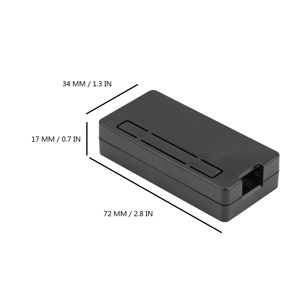 ABS Plastic Enclosure Protective Case Cover Shell for Raspberry Pi Zero W / 1.3 (Black)