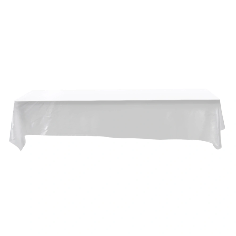 145x320cm Rectangle Tablecloth Table Cover Stain-resistant Banquet Wedding Party Decor White