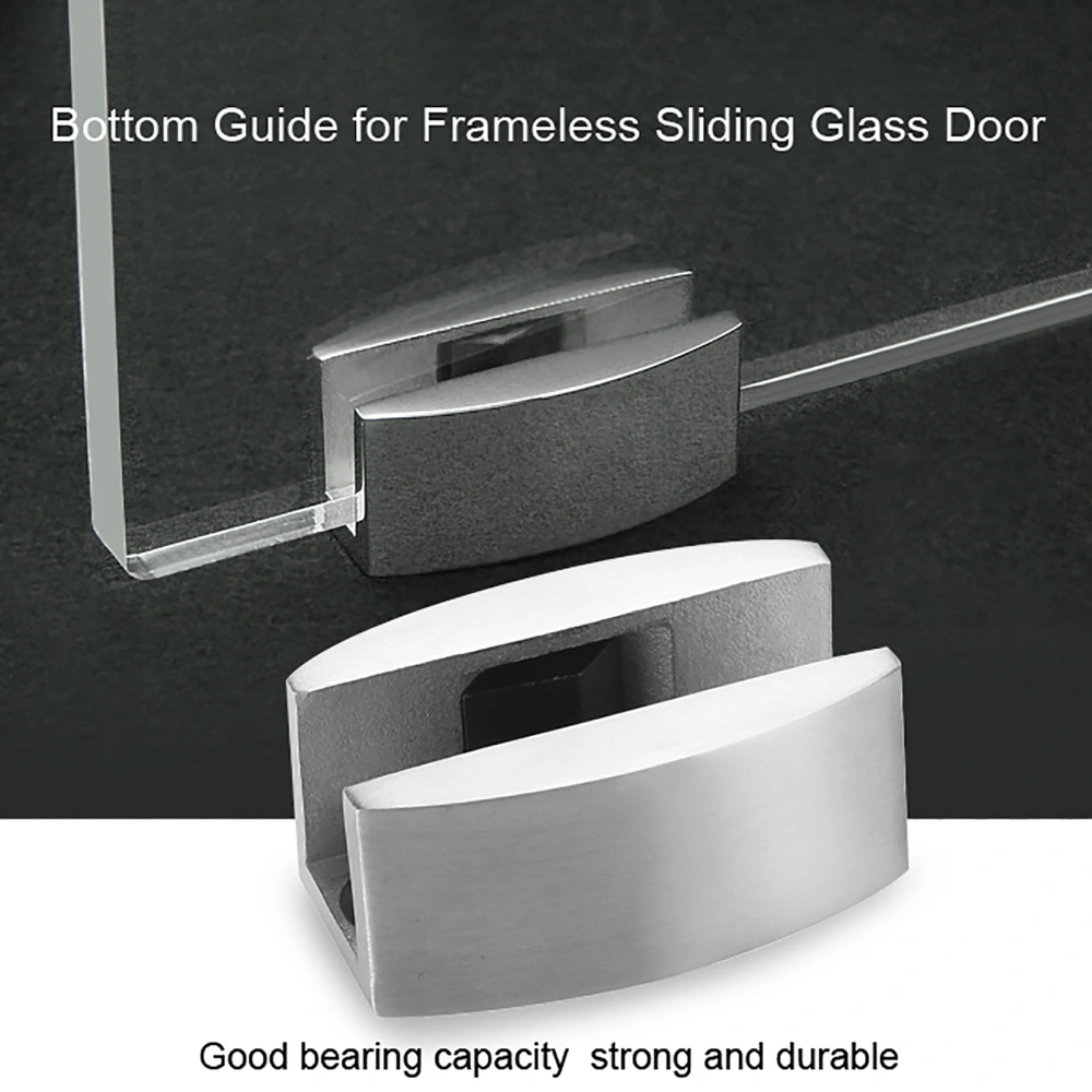 304 Stainless Steel Floor Bottom Guide Replacement for Frameless Sliding Glass Doors